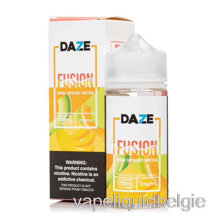 Vape Vloeibare Banaan Meloen Honingdauw - 7 Daze Fusion - 100 Ml 0 Mg